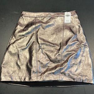 Abercrombie & Fitch Metallic Mini  Skirt  NWT Size XS